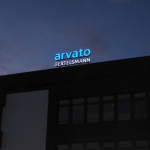 Arvato Bertelsmann in Harsewinkel - Lichtwerbeanlage