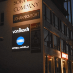 von Busch in Paderborn - Leuchttransparent bei Nacht