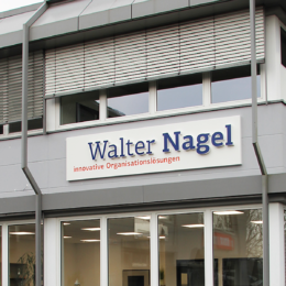 Aktuelles Projekt in Leopoldshöhe. Eine 3D-Werbeanlage für "Walter Nagel GmbH & Co. KG"